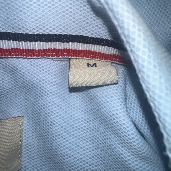 Men’s used American Crew classic fit button down shirt blue size M medium - Picture 2 of 4